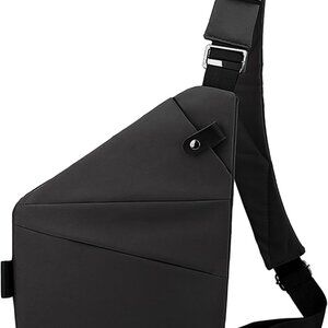 Anti Theft Crossbody Bag Nylon Multi-Pocket Travel Sling for Women Men